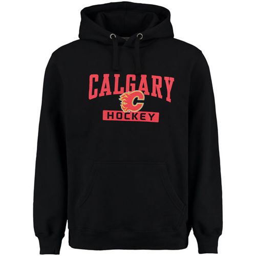 Calgary Flames Black Rinkside City Pride Pullover Hoodie