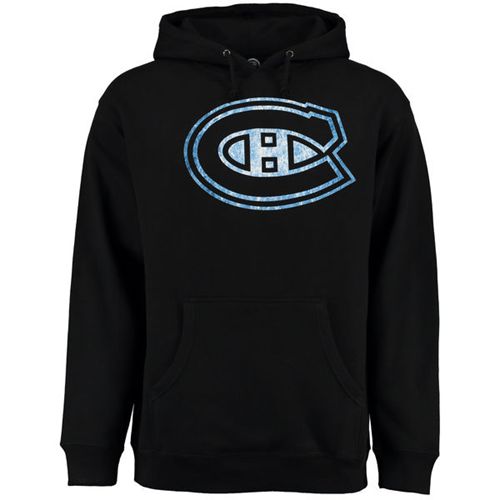 Montreal Canadiens Black Rinkside Pond Hockey Pullover Hoodie