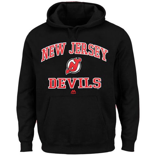 New Jersey Devils Majestic Black Heart Soul Hoodie