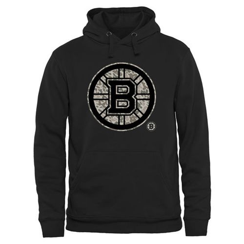 Men's Boston Bruins Black Rink Warrior Pullover Hoodie