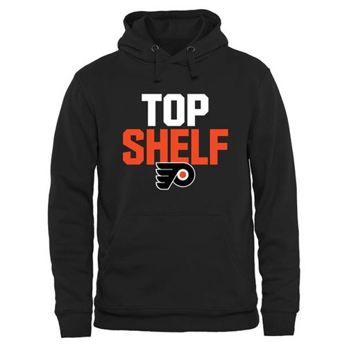 Philadelphia Flyers Black Top Shelf Pullover Hoodie
