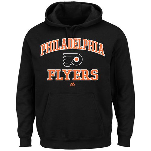 Philadelphia Flyers Majestic Black Heart & Soul Hoodie