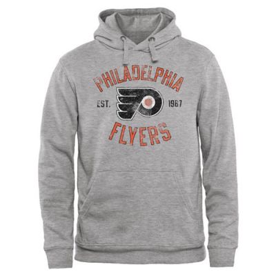 Philadelphia Flyers Ash Heritage Pullover Hoodie