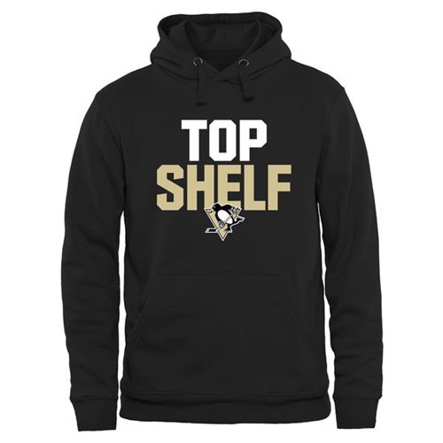 Pittsburgh Penguins Black Top Shelf Pullover Hoodie