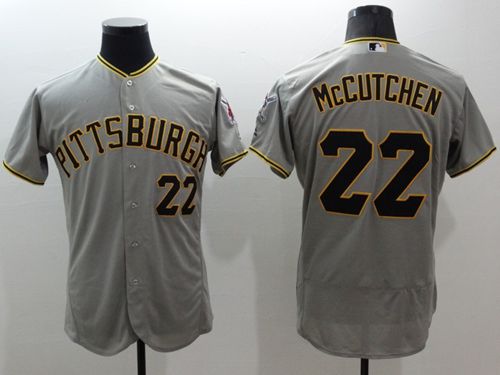 Pirates #22 Andrew McCutchen Grey Flexbase Authentic Collection Stitched Baseball Jersey