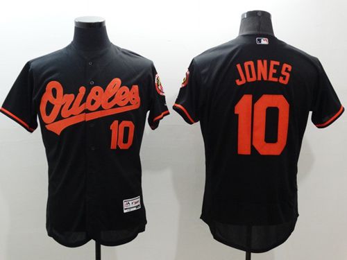 Orioles #10 Adam Jones Black Flexbase Authentic Collection Stitched Baseball Jersey