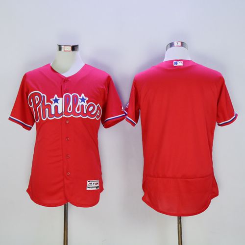 Philadelphia Phillies Blank Red Flexbase Authentic Collection Baseball Jersey