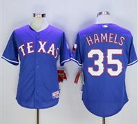 Texas Rangers #35 Cole Hamels Blue Cool Base Stitched Baseball Jersey