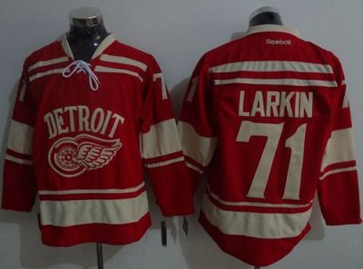 Detroit Red Wings #71 Dylan Larkin Red 2014 Winter Classic Stitched NHL Jersey