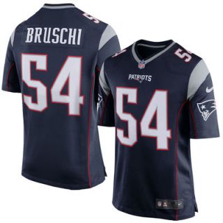 Men's New England Patriots Tedy Bruschi Nike Navy Blue Retired Player Game Jersey