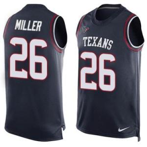 Nike Houston Texans #26 Lamar Miller Navy Blue Color Men's Stitched NFL Name-Number Tank Tops Jersey