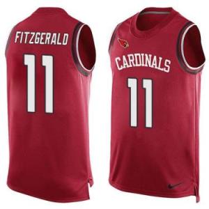 Nike Arizona Cardinals #11 Larry Fitzgerald Red Color Men's Stitched NFL Name-Number Tank Tops Jersey