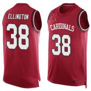 Nike Arizona Cardinals #38 Andre Ellington Red Color Men's Stitched NFL Name-Number Tank Tops Jersey