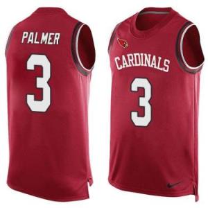 Nike Arizona Cardinals #3 Carson Palmer Red Color Men's Stitched NFL Name-Number Tank Tops Jersey