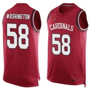 Nike Arizona Cardinals #58 Daryl Washington Red Color Men's Stitched NFL Name-Number Tank Tops Jersey