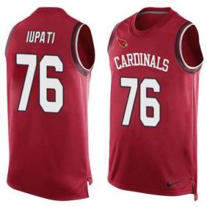 Nike Arizona Cardinals #76 Mike Iupati Red Color Men's Stitched NFL Name-Number Tank Tops Jersey