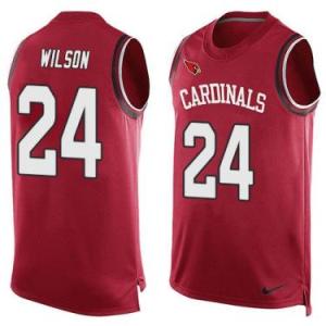Nike Arizona Cardinals #24 Adrian Wilson Red Color Men's Stitched NFL Name-Number Tank Tops Jersey