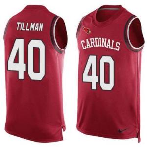 Nike Arizona Cardinals #40 Pat Tillman Red Color Men's Stitched NFL Name-Number Tank Tops Jersey