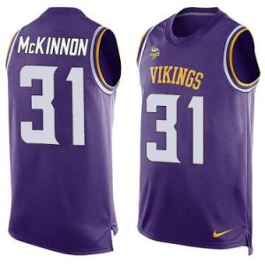 Nike Minnesota Vikings #31 Jerick McKinnon Purple Color Men's Stitched NFL Name-Number Tank Tops Jersey