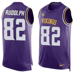 Nike Minnesota Vikings #82 Kyle Rudolph Purple Color Men's Stitched NFL Name-Number Tank Tops Jersey