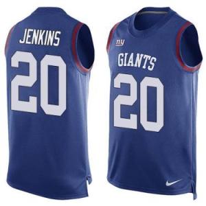 Nike New York Giants #20 Janoris Jenkins Royal Blue Color Men's Stitched NFL Name-Number Tank Tops Jersey
