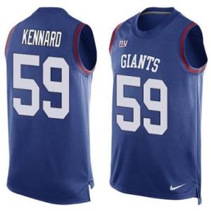 Nike New York Giants #59 Devon Kennard Royal Blue Color Men's Stitched NFL Name-Number Tank Tops Jersey