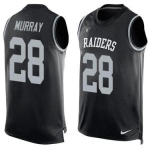 Nike Oakland Raiders #28 Latavius Murray Black Color Men's Stitched NFL Name-Number Tank Tops Jersey