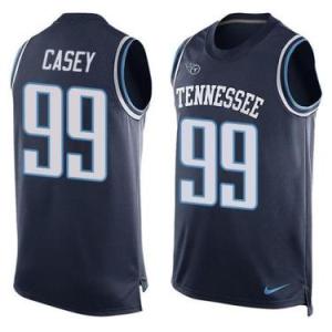 Nike Tennessee Titans #99 Jurrell Casey Navy Blue Alternate Men's Stitched NFL Name-Number Tank Tops Jersey