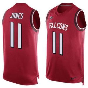 Nike Atlanta Falcons #11 Julio Jones Red Color Men's Stitched NFL Name-Number Tank Tops Jersey