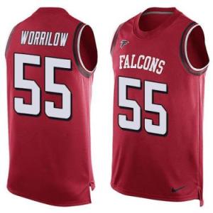 Nike Atlanta Falcons #55 Paul Worrilow Red Color Men's Stitched NFL Name-Number Tank Tops Jersey