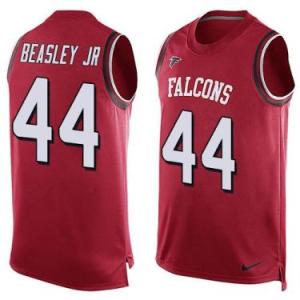 Nike Atlanta Falcons #44 Vic Beasley Jr Red Color Men's Stitched NFL Name-Number Tank Tops Jersey
