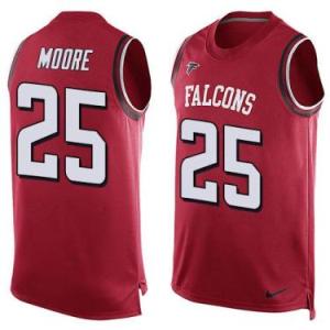 Nike Atlanta Falcons #25 William Moore Red Color Men's Stitched NFL Name-Number Tank Tops Jersey