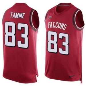 Nike Atlanta Falcons #83 Jacob Tamme Red Color Men's Stitched NFL Name-Number Tank Tops Jersey