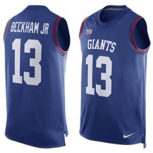 Odell Beckham Jr New York Giants Mens #13 Nike Player Name & Number Tank Top - Royal