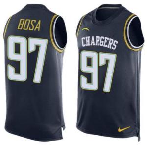Men's San Diego Chargers #97 Joey Bosa Nike Limited Navy Player Name & Number Tank Top