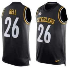 LeVeon Bell Pittsburgh Steelers Mens #26 Nike Player Name & Number Tank Top - Black
