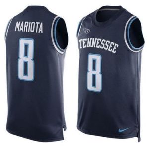 Marcus Mariota Tennessee Titans Mens #8 Nike Player Name & Number Tank Top - Navy