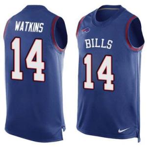 Nike Buffalo Bills #14 Sammy Watkins Royal Blue Color Men's Stitched NFL Name-Number Tank Tops Jersey