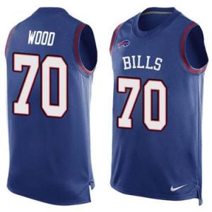 Nike Buffalo Bills #70 Eric Wood Royal Blue Color Men's Stitched NFL Name-Number Tank Tops Jersey