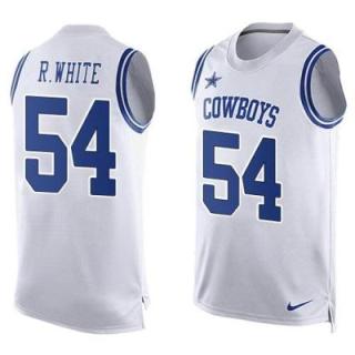 Nike Dallas Cowboys #54 Randy White White Men's Stitched NFL Name-Number Tank Tops Jersey