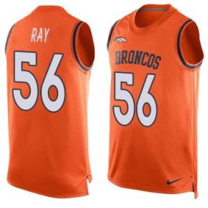 Nike Denver Broncos #56 Shane Ray Orange Color Men's Stitched NFL Name-Number Tank Tops Jersey