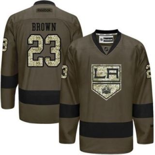 Los Angeles Kings #23 Dustin Brown Green Salute To Service Men's Stitched Reebok NHL Jerseys