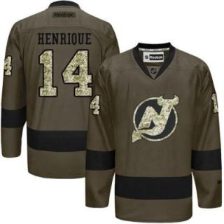 New Jersey Devils #14 Adam Henrique Green Salute To Service Men's Stitched Reebok NHL Jerseys