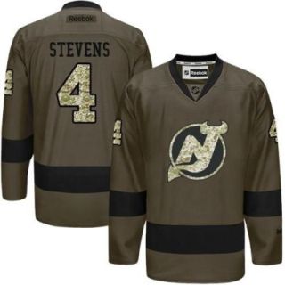 New Jersey Devils #4 Scott Stevens Green Salute To Service Men's Stitched Reebok NHL Jerseys