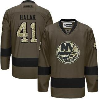 New York Islanders #41 Jaroslav Halak Green Salute To Service Men's Stitched Reebok NHL Jerseys