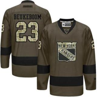 New York Rangers #23 Jeff Beukeboom Green Salute To Service Men's Stitched Reebok NHL Jerseys