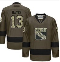 New York Rangers #13 Kevin Hayes Green Salute to Service Men's Stitched Reebok NHL Jerseys