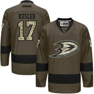 Anaheim Ducks #17 Ryan Kesler Green Salute To Service Men's Stitched Reebok NHL Jerseys