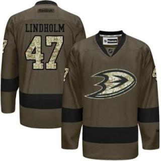 Anaheim Ducks #47 Hampus Lindholm Green Salute To Service Men's Stitched Reebok NHL Jerseys