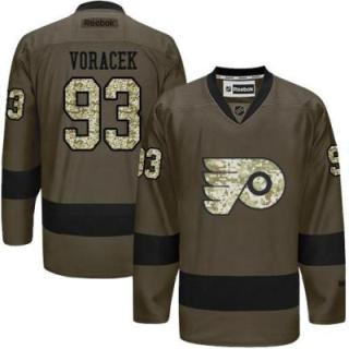 Philadelphia Flyers #93 Jakub Voracek Green Salute To Service Men's Stitched Reebok NHL Jerseys